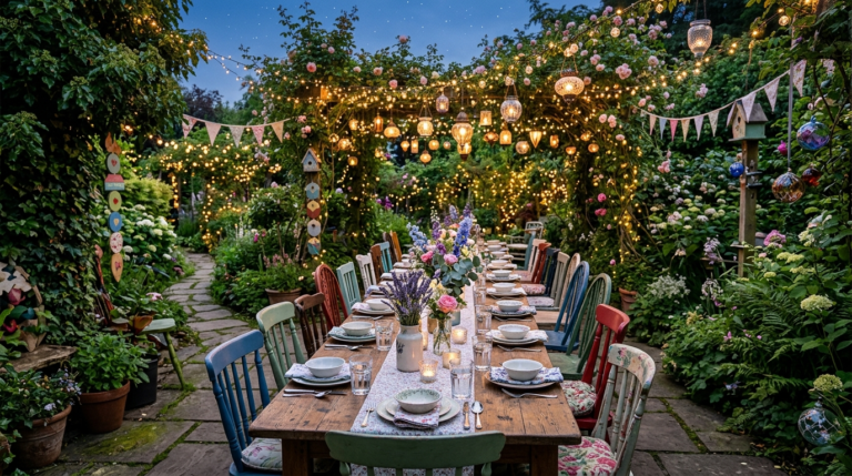 Whimsical DIY Outdoor Dining Ideas for Magical Garden Evenings