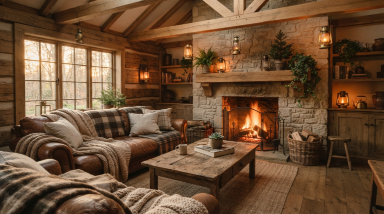 25 Cozy Rustic Decor, Lighting & Styling Ideas to Warm Your Home